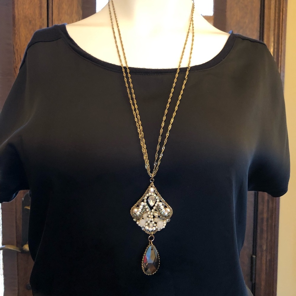 Crystal Drop Necklace